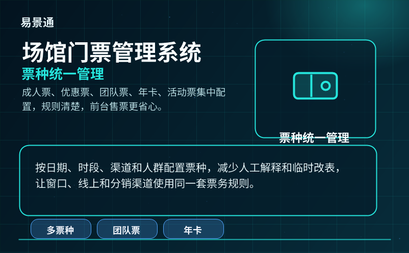 场馆门票管理系统选型指南：票种、权限、统计怎么管
