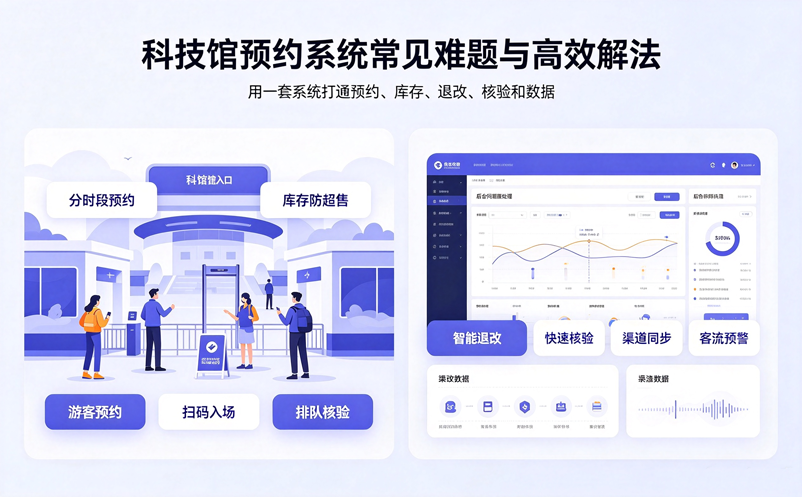 科技馆预约系统常见难题有哪些？怎么解决更高效？