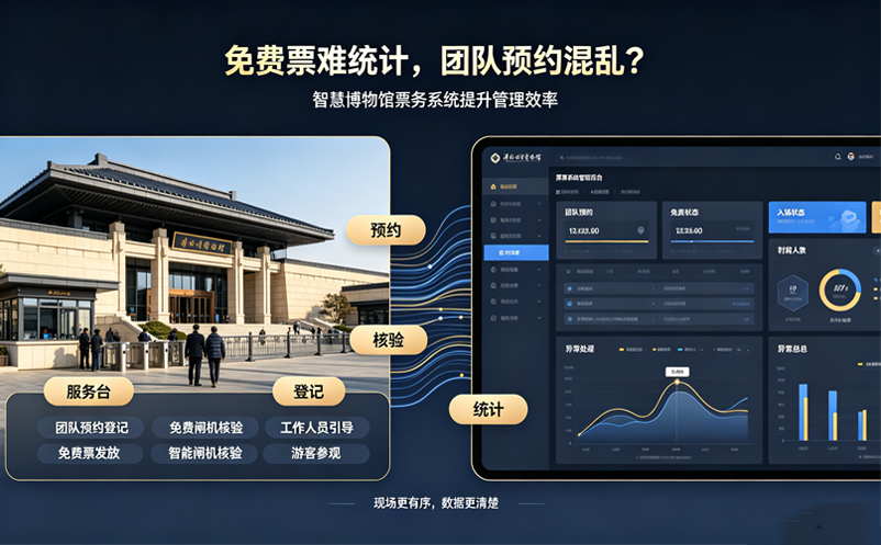 免费票难统计、团队预约混乱？智慧博物馆票务系统如何解决管理痛