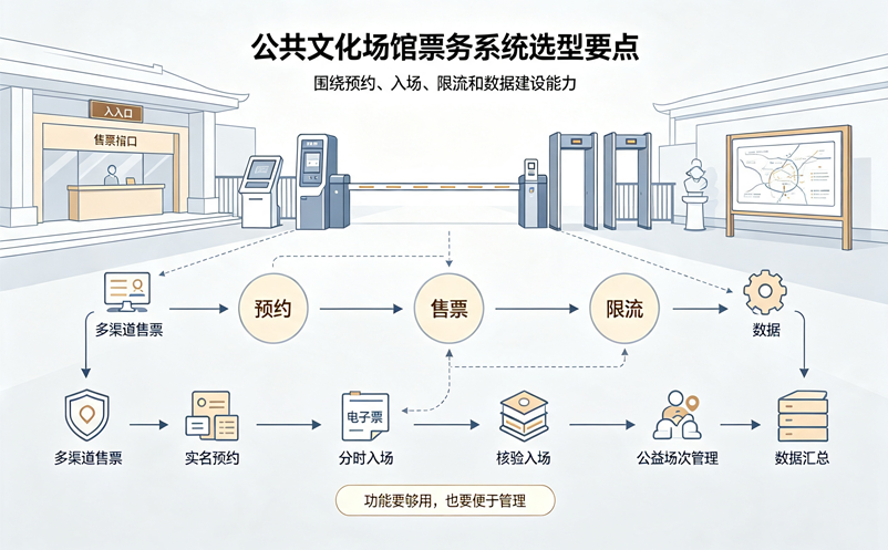 公共文化场馆如何选择票务管理系统？这几个功能不能缺少