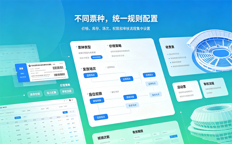 免费票、收费票与活动票如何用场馆票务系统统一管理？