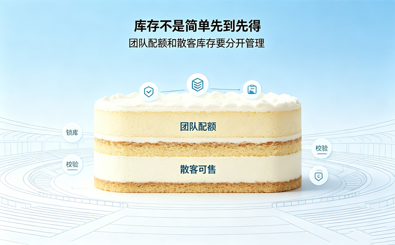 团队预约和散客预约冲突，场馆票务预约系统应该怎么分配库存？