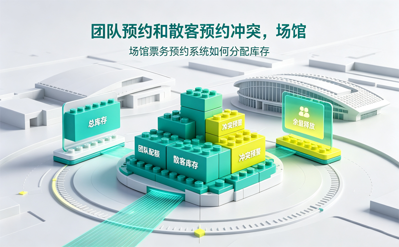 团队预约和散客预约冲突，场馆票务预约系统应该怎么分配库存？