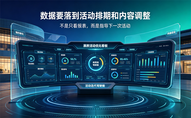 科技馆分时预约系统数据能为展教活动优化提供哪些依据？
