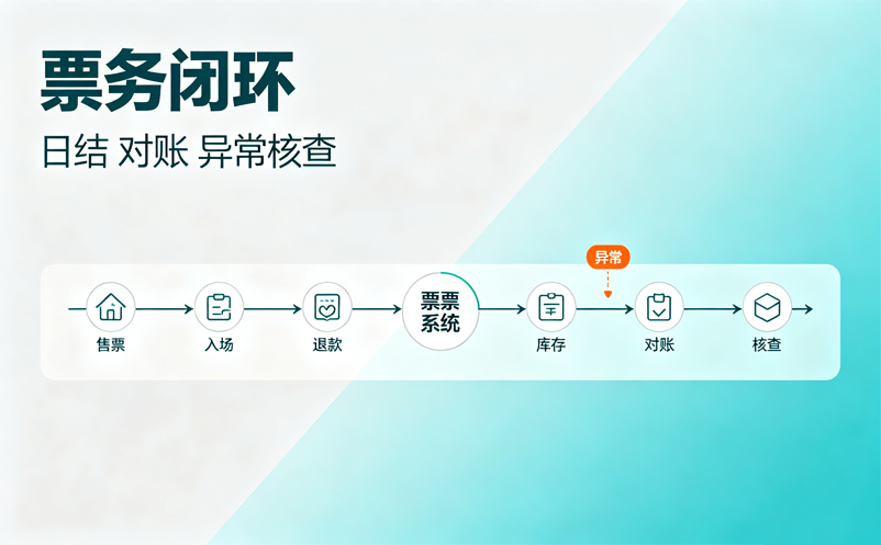 场馆门票管理系统如何完成日结、对账与异常订单核查？