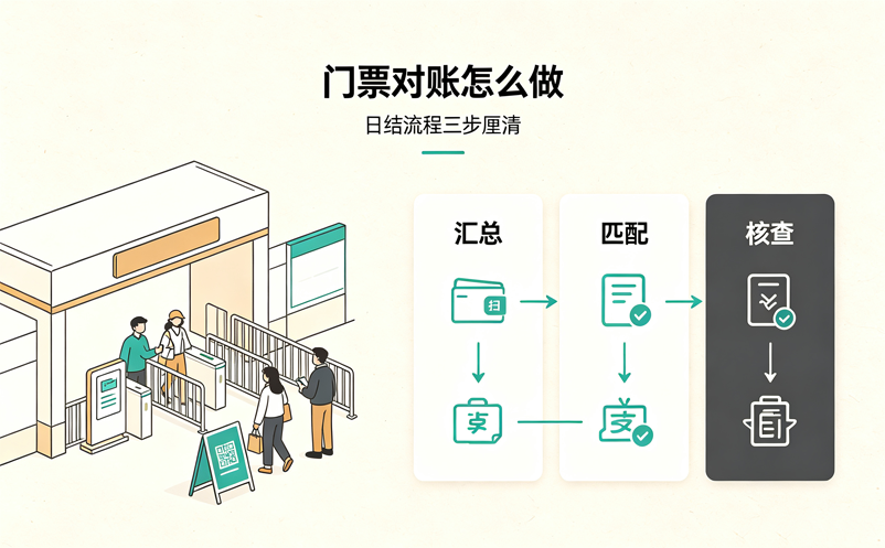 场馆门票管理系统如何完成日结、对账与异常订单核查？