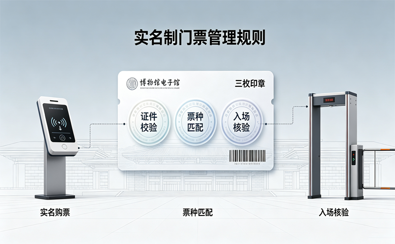 博物馆门票管理系统实名制配置：证件、票种与核验规则