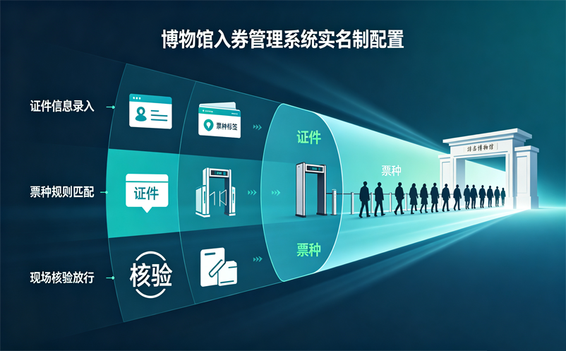 博物馆门票管理系统实名制配置：证件、票种与核验规则