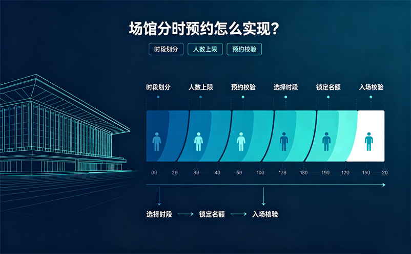 场馆预约系统如何实现分时预约？时间段和人数怎么设置