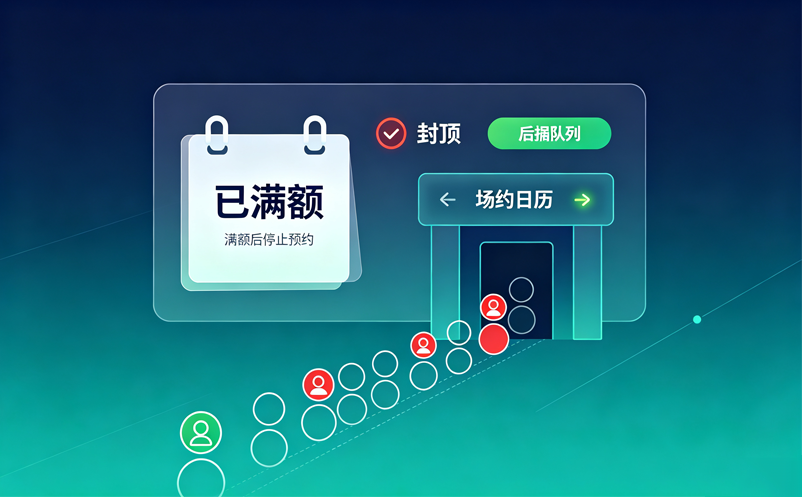 场馆预约系统如何管理预约人数？满额后还能不能继续预约