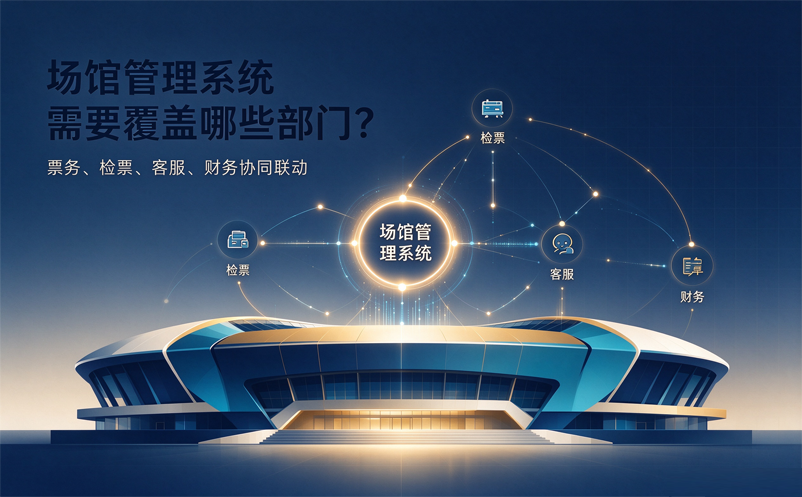 场馆管理系统需要覆盖哪些部门？票务、检票、客服和财务怎么协同